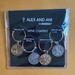 Alex and Ani Gold and Silver Wine Charms